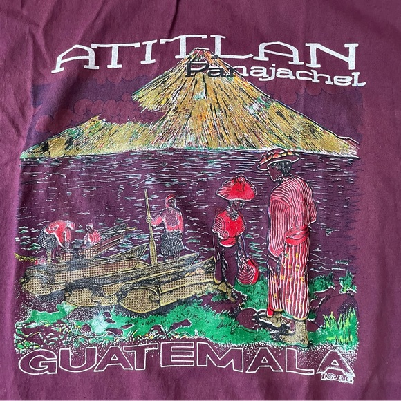 Maroon Guatemala Sleep Shirt, XL - Picture 1 of 9